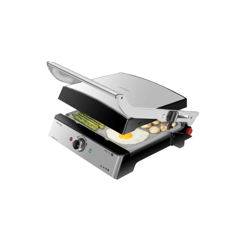 Parrilla eléctrica Contact Rock'nGrill Pro 2000 W con placas RockStone