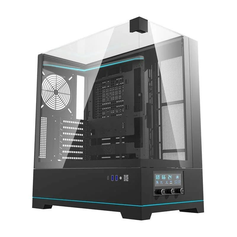Caja ATX Mid Tower DY450 sin ventiladores
