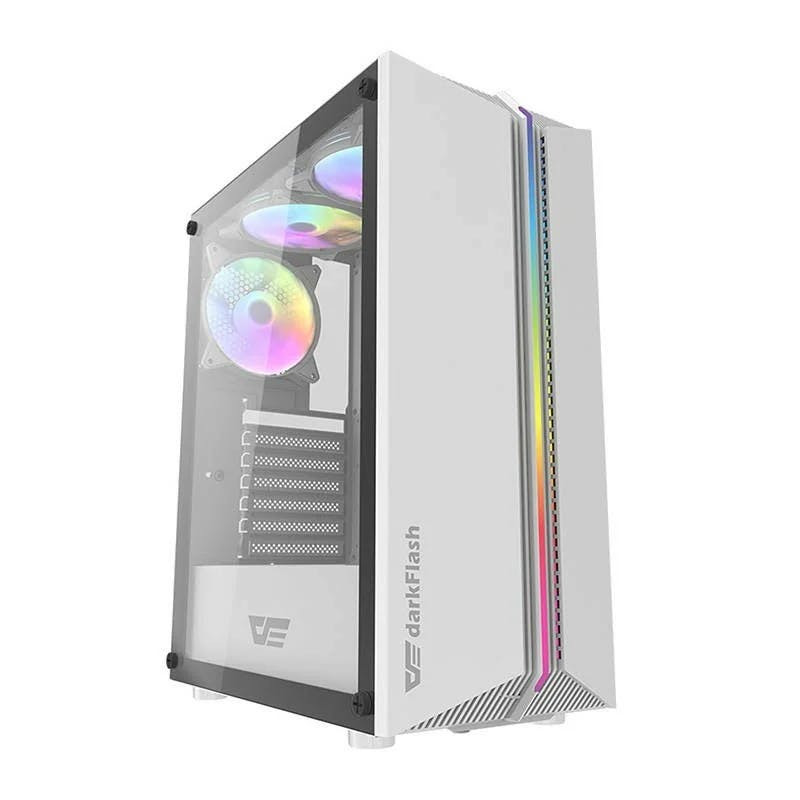 Caja gaming DK151 con ARGB y panel lateral de cristal templado