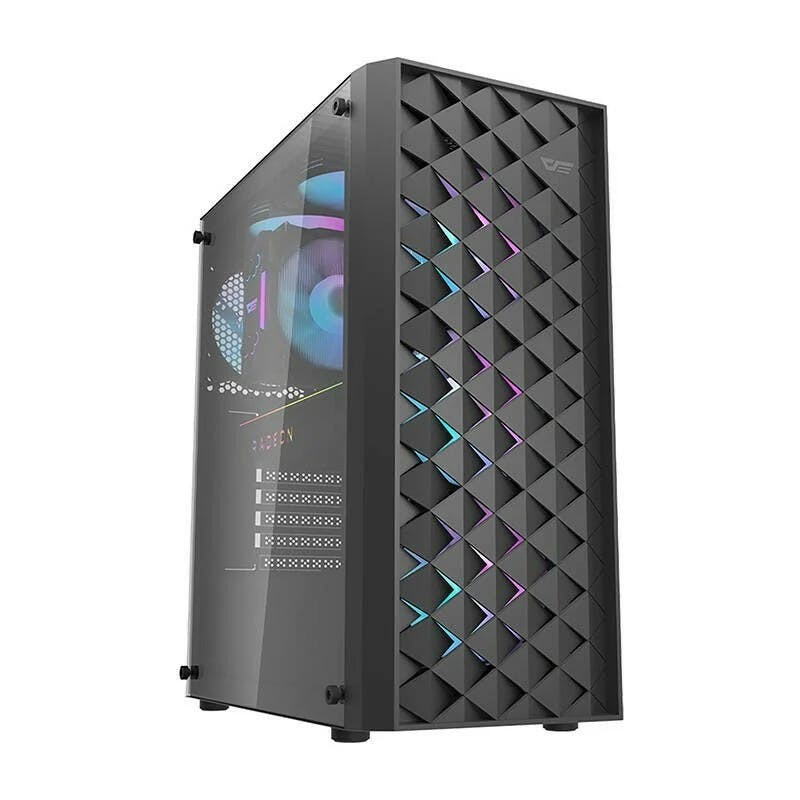 DK351 case with 4 RGB fans
