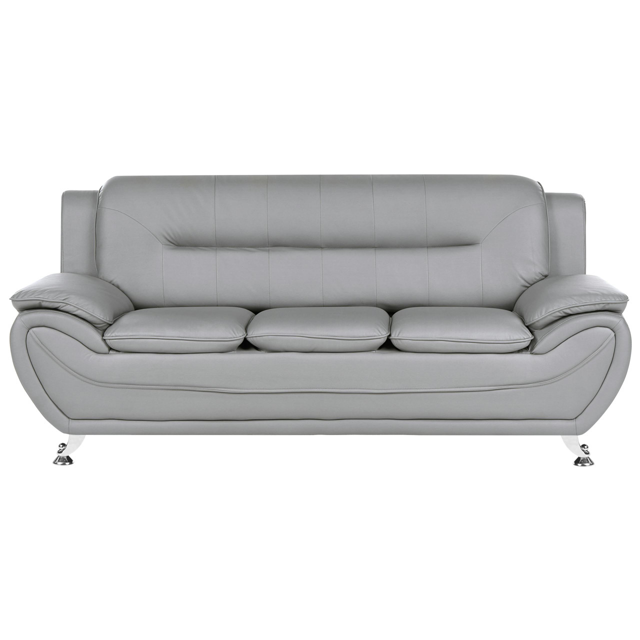 Sofá Leira 3 plazas eco-piel vegana gris