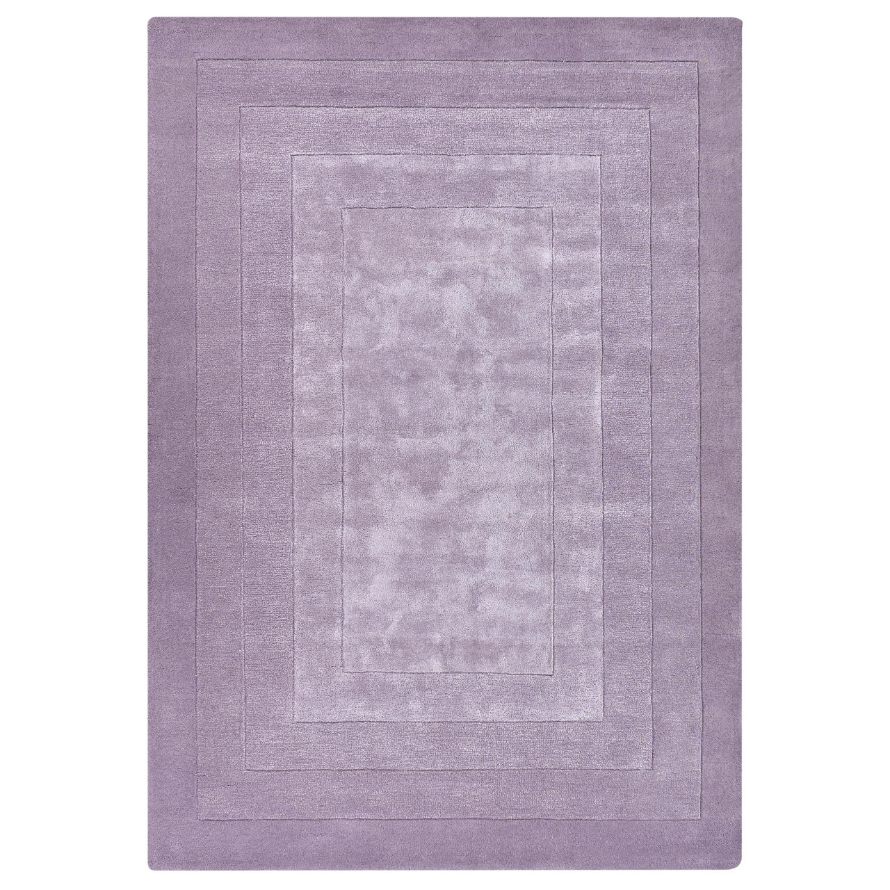 Alfombra rectangular Amado de viscosa con patrón geométrico
