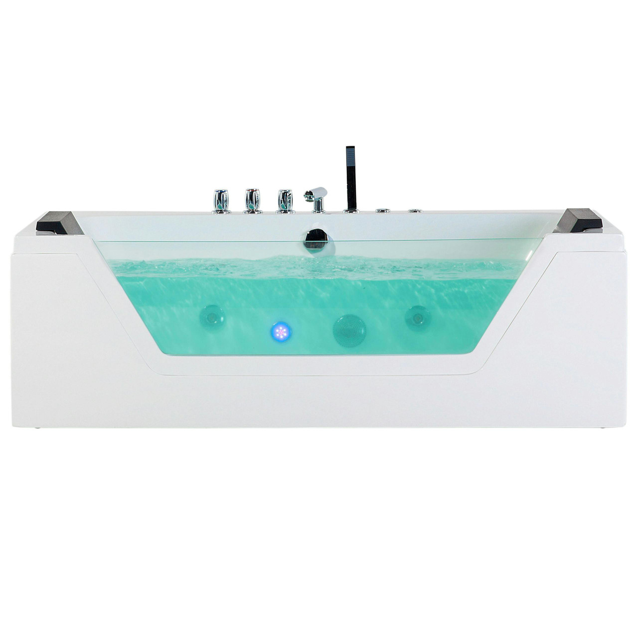 Bañera de hidromasaje Samana de acrílico con panel transparente