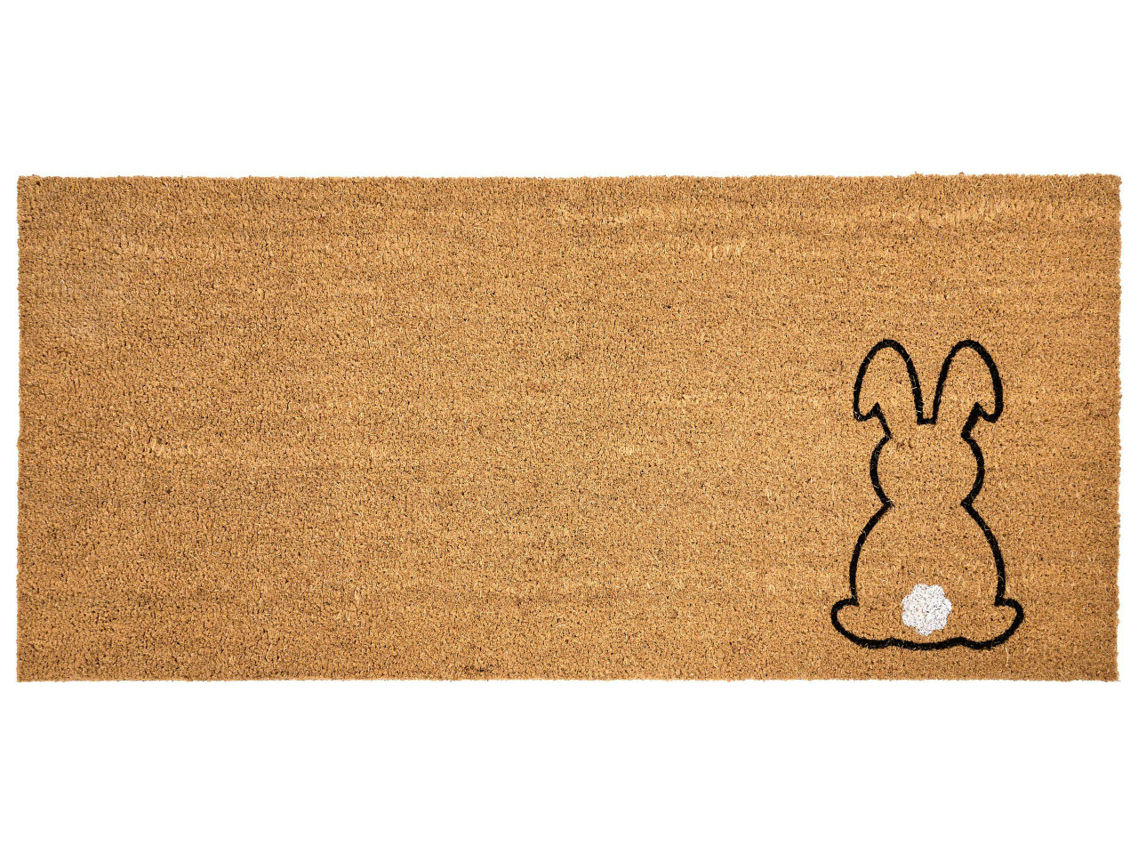 Tapete de entrada LINGAYEN Natural 55 x 120 cm Coelho Fibra de coco