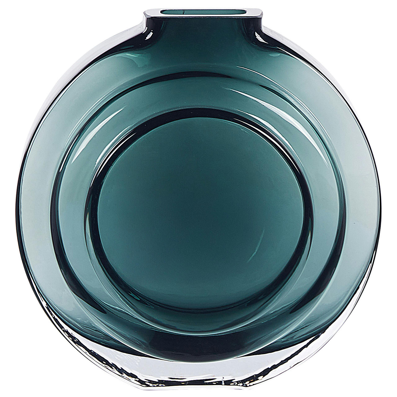 Jarrón decorativo Kapeli de vidrio verde