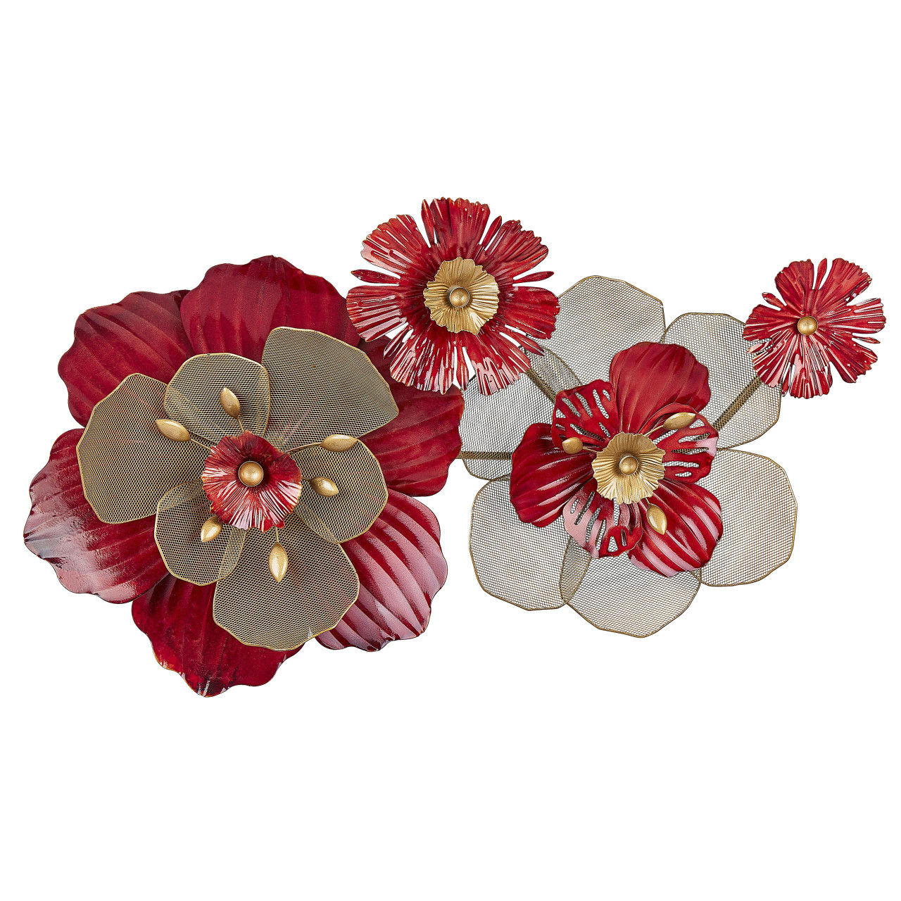 Decoración de pared Scandium en hierro rojo