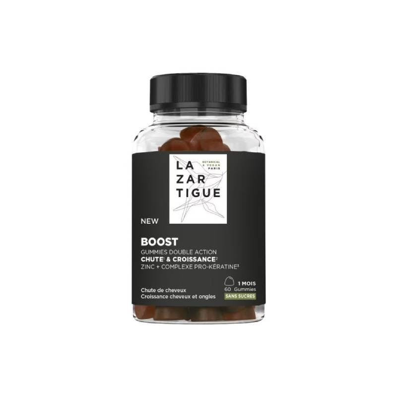 Complemento alimenticio en gomas para caída de cabello con zinc grosella negra-frambuesa x60