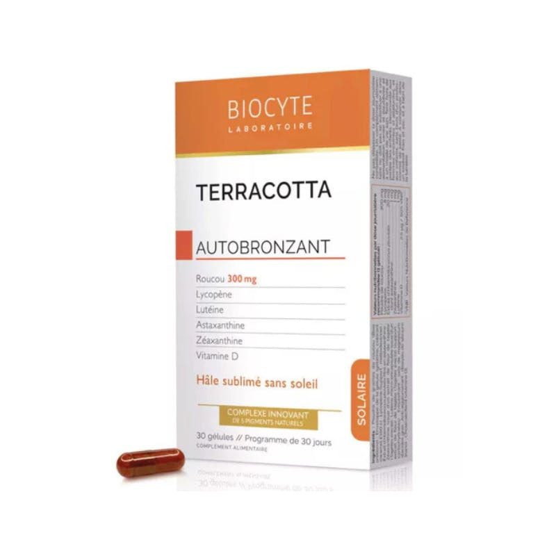 Cápsulas Autobronceadoras Terracotta — suplemento oral, 30 cápsulas