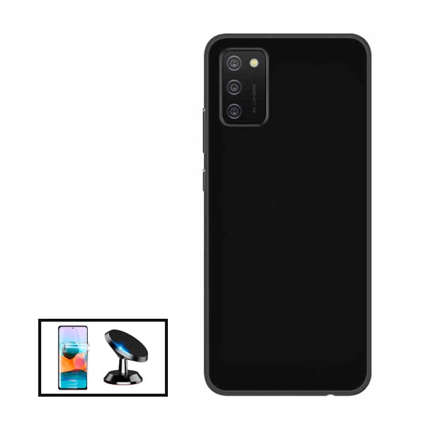 Kit película hydrogel full cover + funda silicona líquida + soporte magnético para Nokia G11