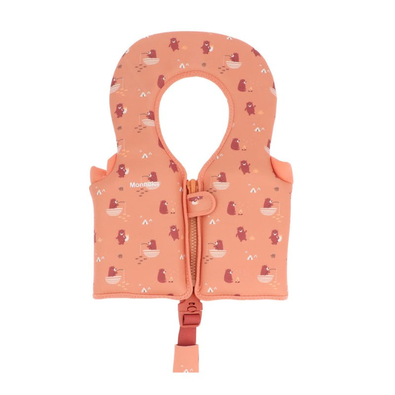 Learning floatation vest for babies with removable floats