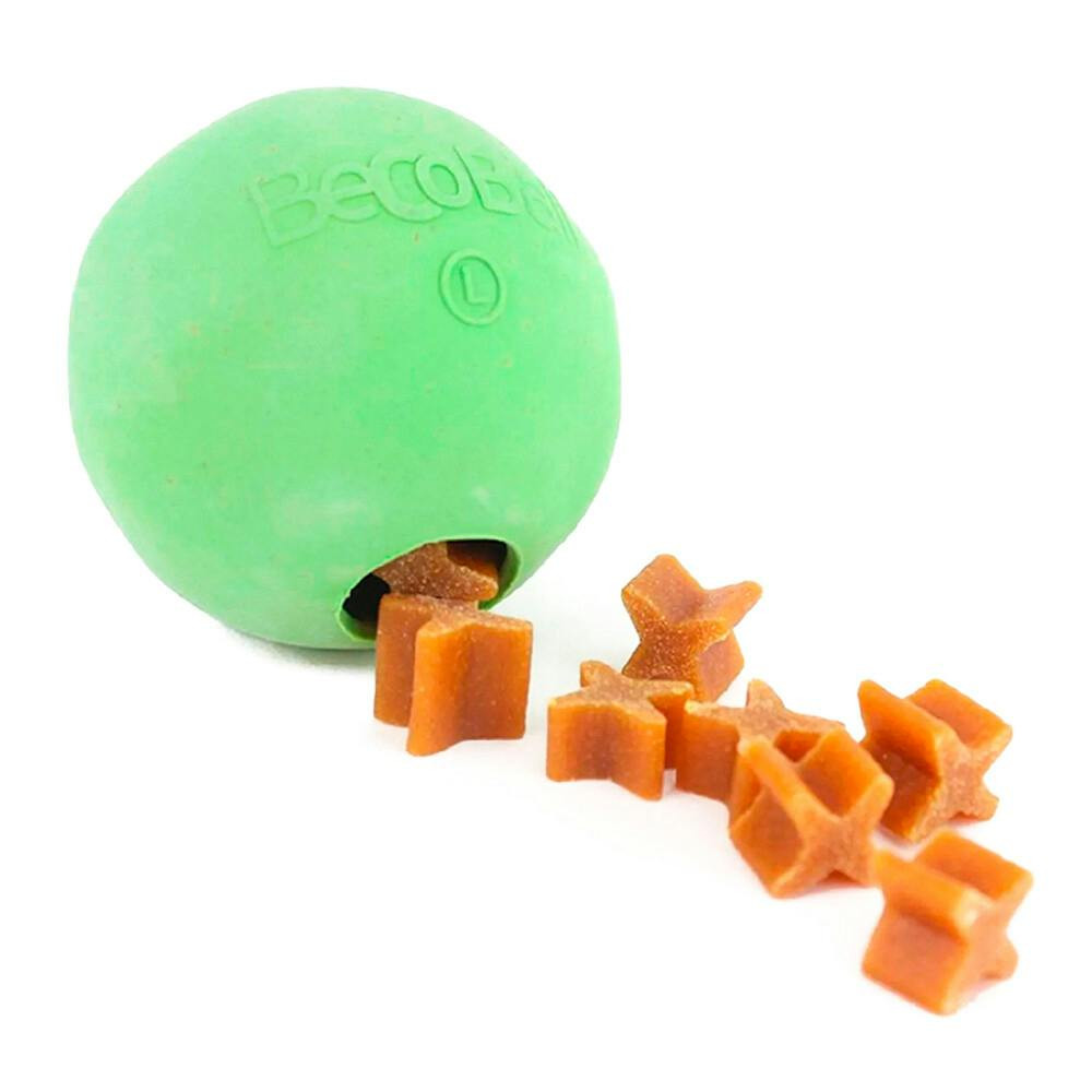 Beco Ball pelota de caucho natural para perros L Verde