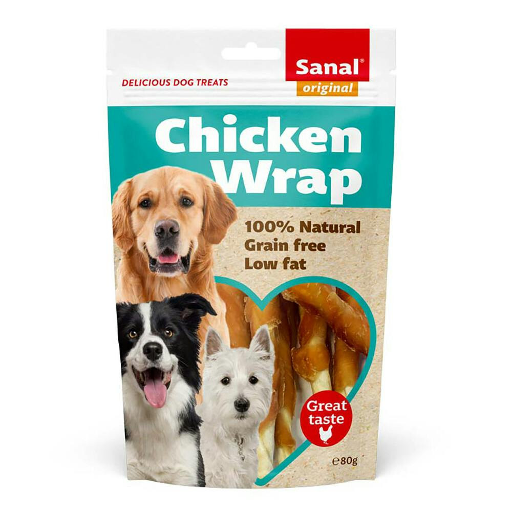 Snack de pollo en pouch reseñalable para perros