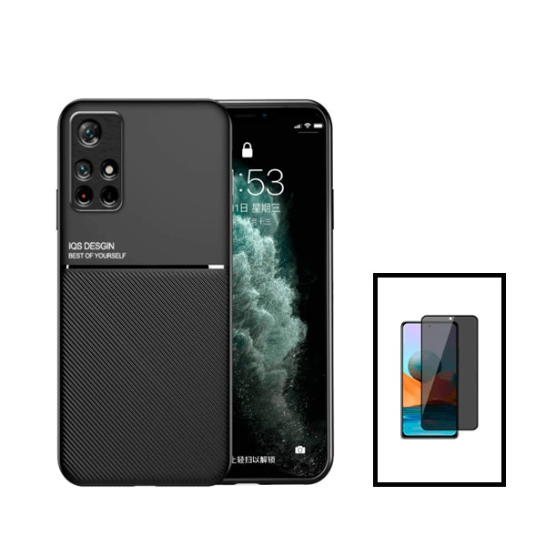 Magnetic Lux Case with Anti-Spy Film for Redmi Note 11S