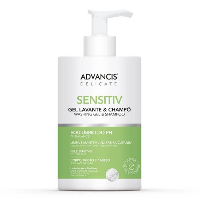 Gel de baño y champú delicado 2 en 1 500 ml