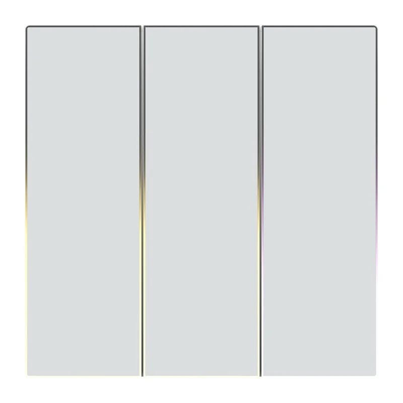 Interruptor de Luz Touch ZigBee Avatto TS60-EU-W3 Triplo TUYA (branco).