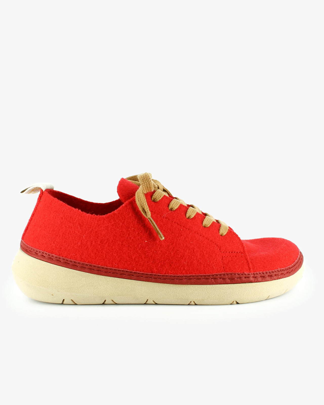 Zapatillas con cordones en burel