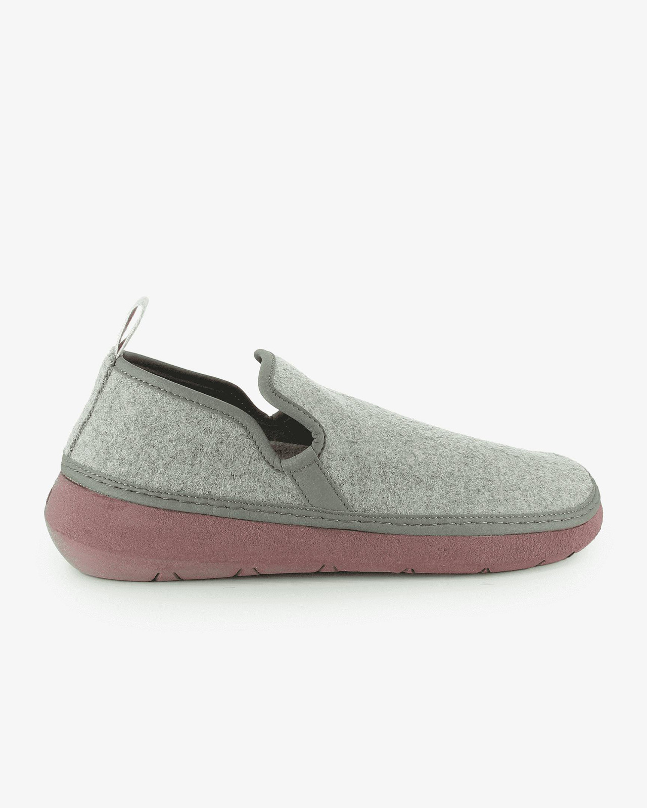Zapatillas Fern Burel slip-on en lana Burel gris