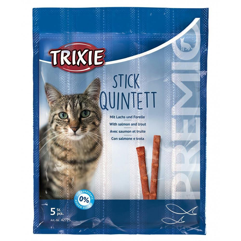 Premio Stick Quintett Salmon and Trout Cat Snacks