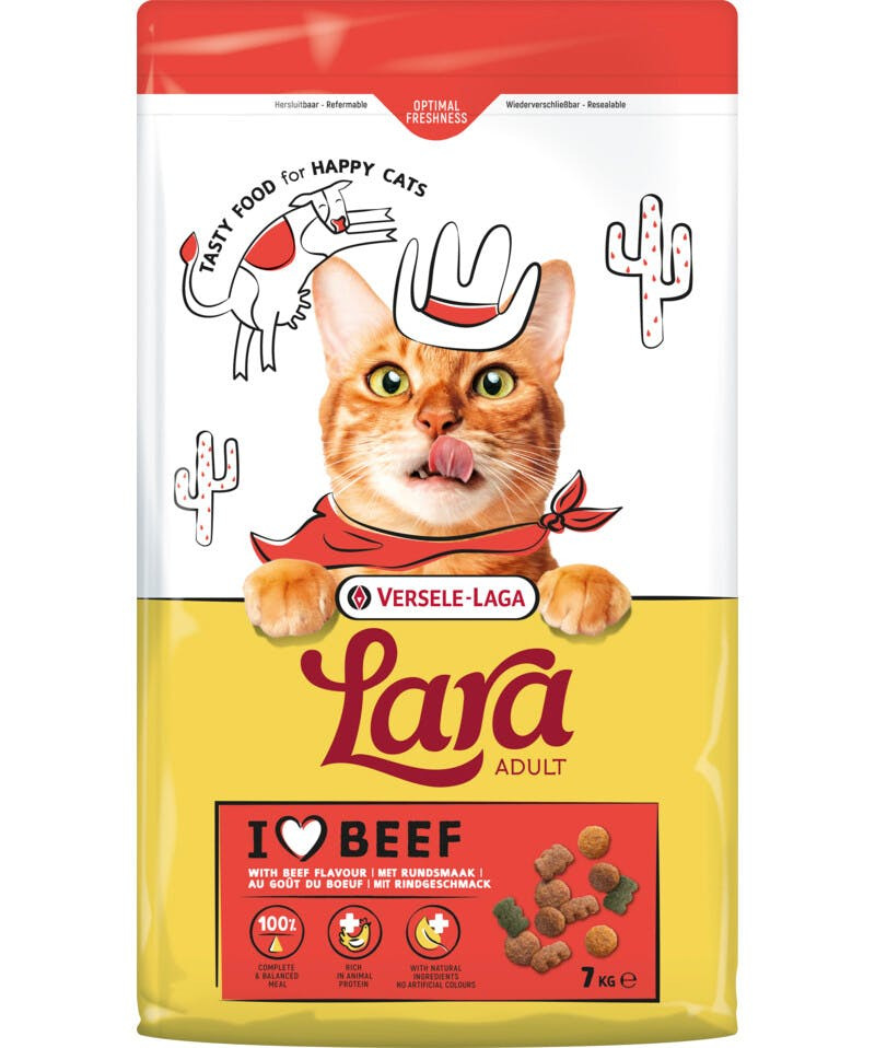 Comida seca para gatos Adulto sabor vaca