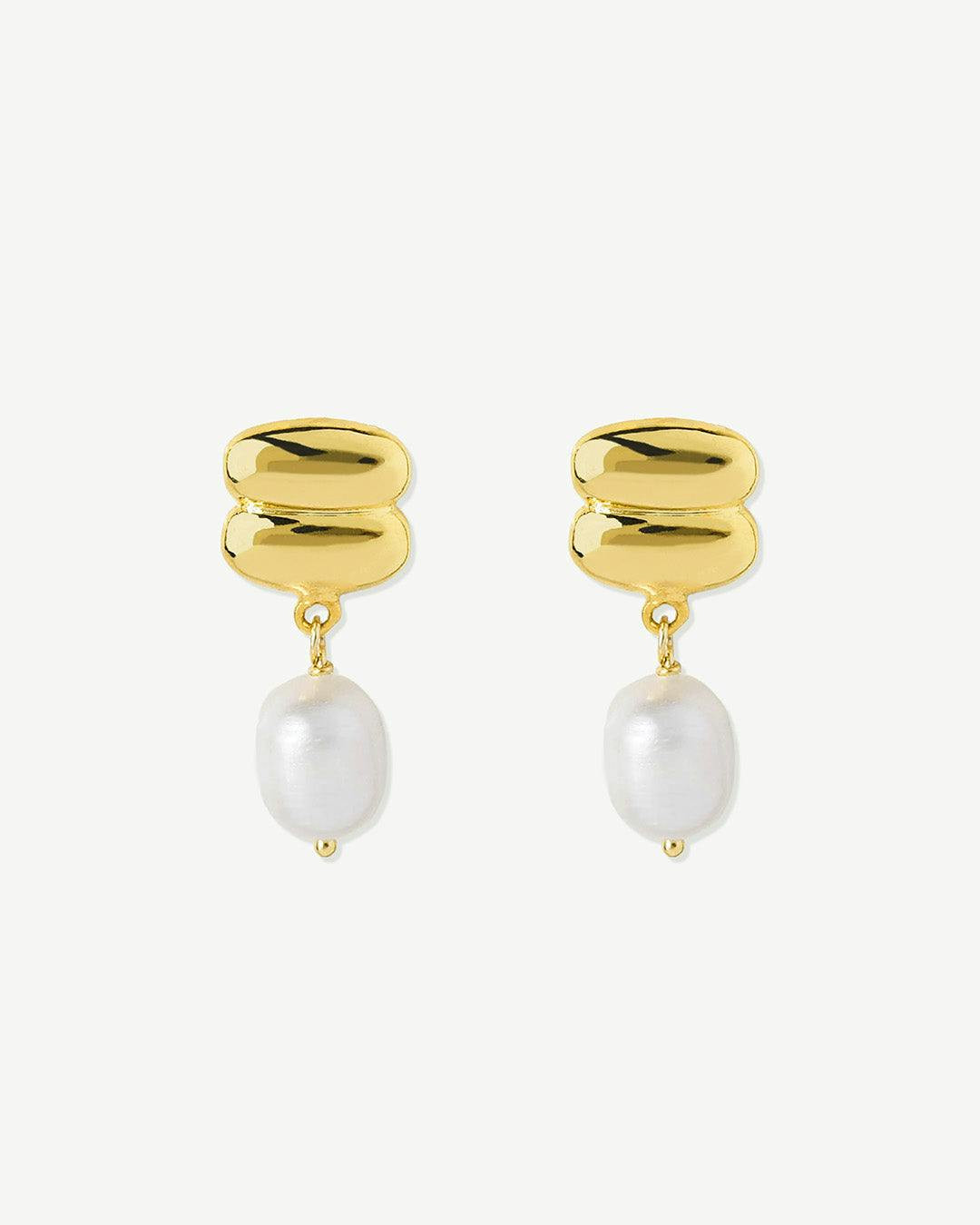Pendientes Perle en plata 925 con perla de agua dulce
