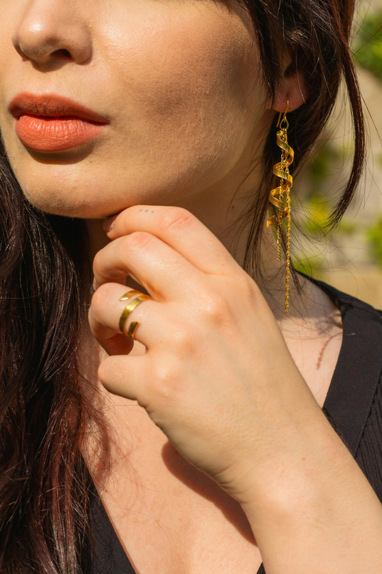 Pendientes espiral en plata 925