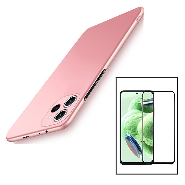 Tempered glass Full Cover 5D + SlimShield case for Xiaomi Redmi 12