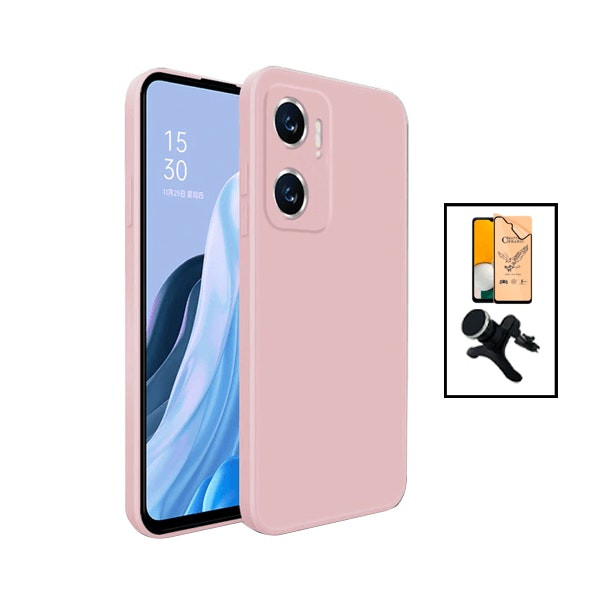 Kit protector hydrogel, funda silicona líquida y soporte magnético para Xiaomi Redmi 10 5G