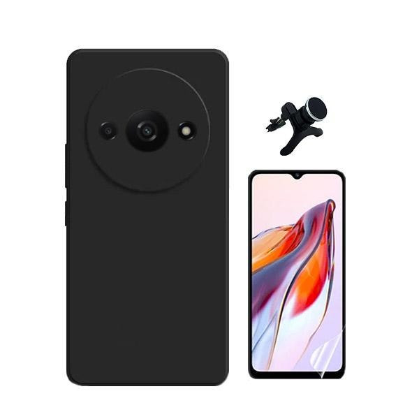 Película hydrogel Full Cover, funda silicona líquida y soporte magnético de coche
