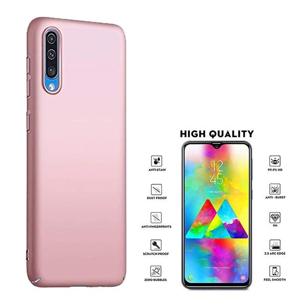 5D Full Cover tempered glass + SlimShield case for Samsung Galaxy A50s