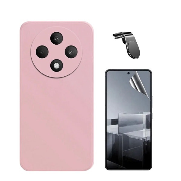 Hydrogel screen protector + liquid silicone case + magnetic mount for Reno12 FS 4G