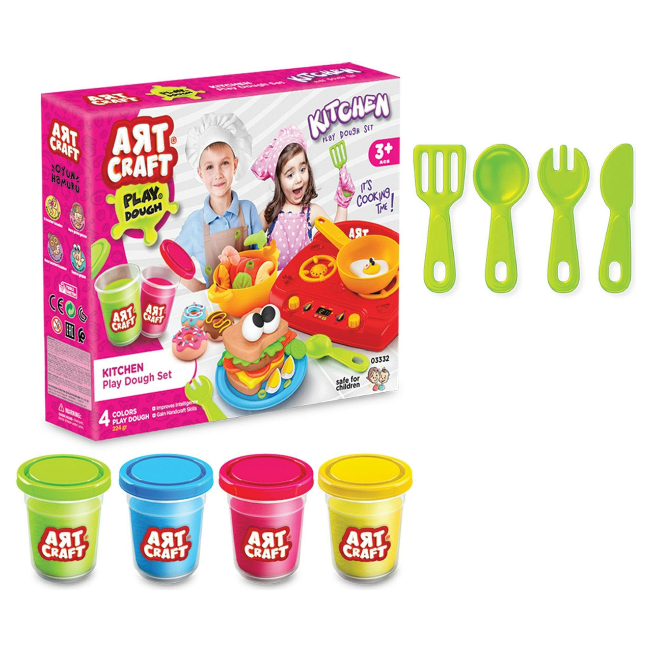 Kitchen Dough Set 12pcs 224gr ART CRAFT