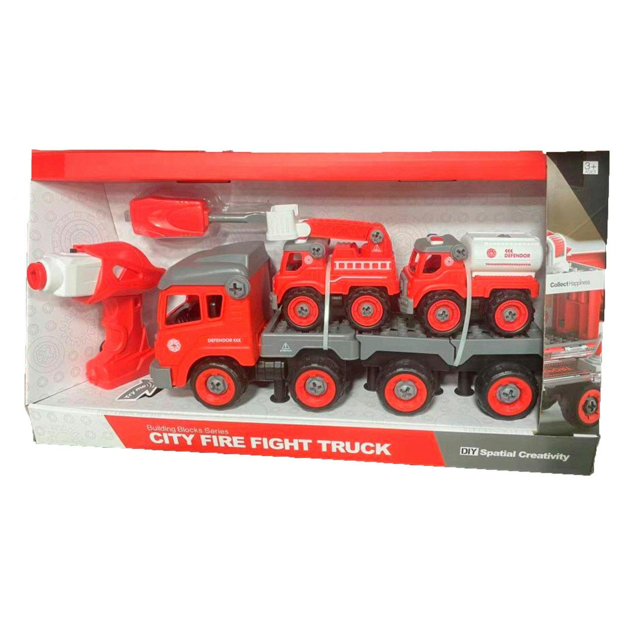 Camião Bombeiros DIY Elétrico 35cm KIDZUP