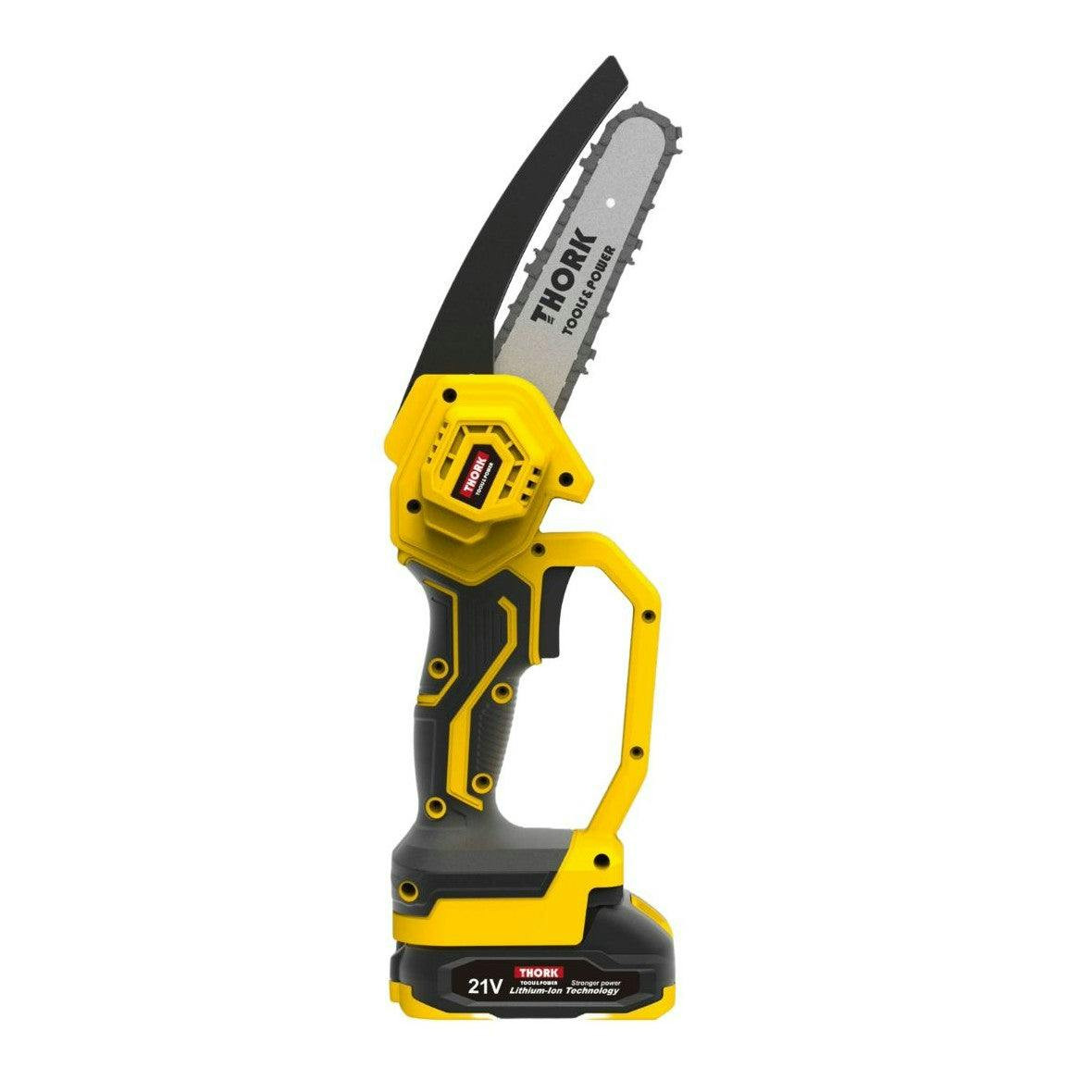 Sierra eléctrica 21V 500W con hoja 15 cm y 2 baterías 2000 mAh