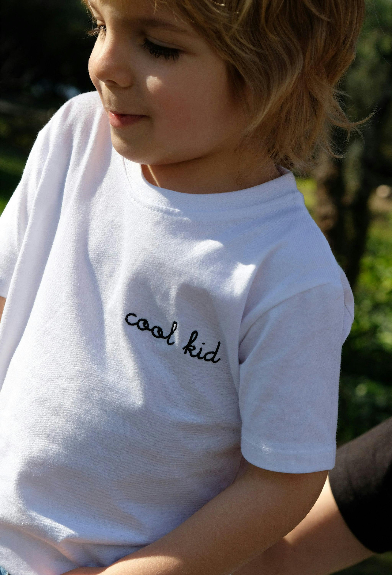 Camiseta infantil gris de algodón