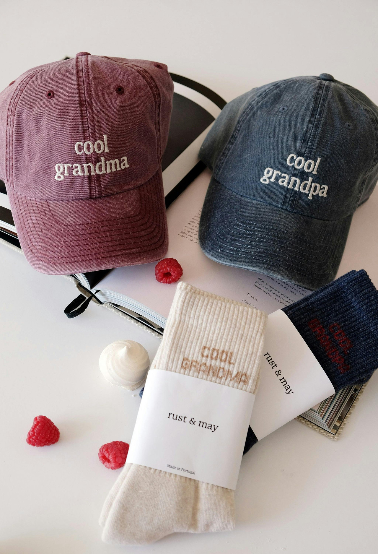 Gorra de béisbol bordada "Cool Grandpa/Grandma"