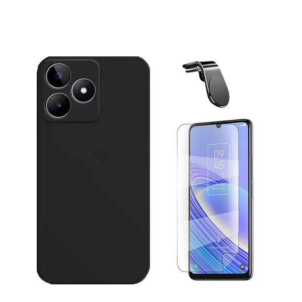Hydrogel full cover kit with silicone case and magnetic mount for Realme C53