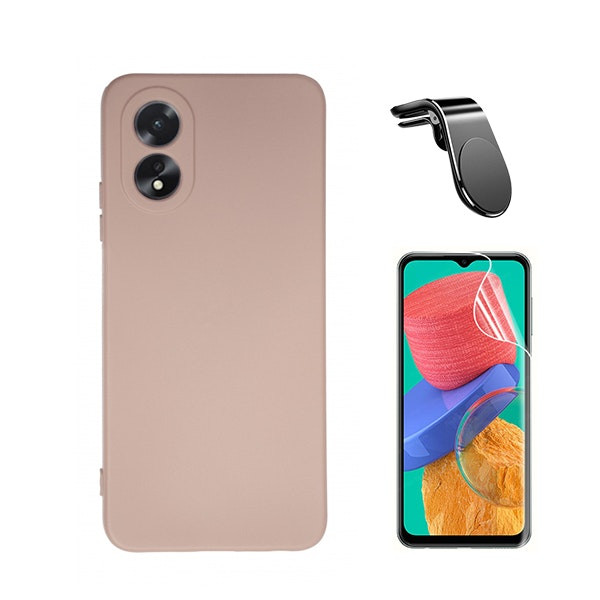 Kit protector hydrogel, capa y soporte magnético para Oppo A18