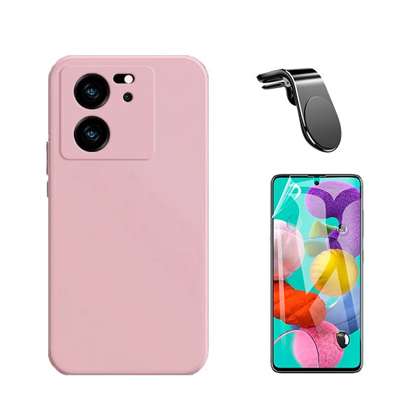 Hydrogel full cover kit with silicone case and magnetic mount for Xiaomi 13T