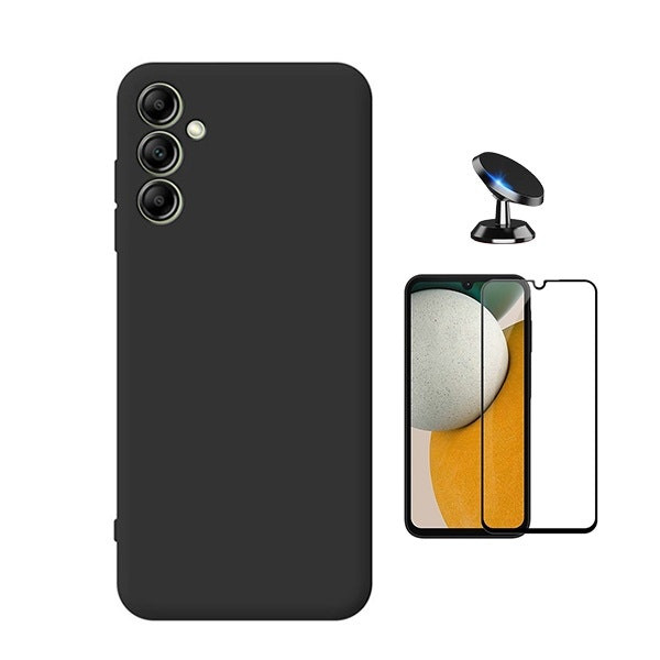 Kit de protección: vidrio templado, funda de silicona líquida y soporte magnético para Samsung Galaxy A16 5G