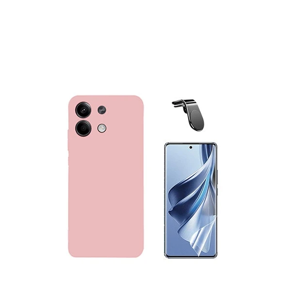 Protection kit: hydrogel full cover, silicone case and magnetic mount for Redmi Note 13 Pro