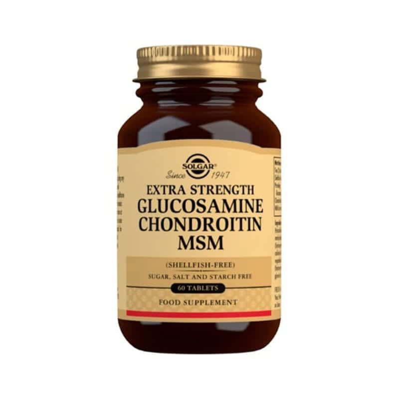 Solgar Glucosamina Condroitina MSM 60 Comprimidos | Articulações e Cartilagem