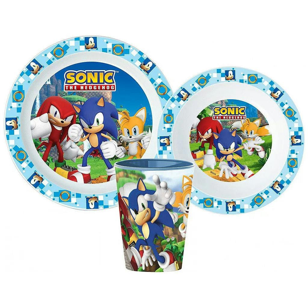 Set de vajilla de plástico Sonic