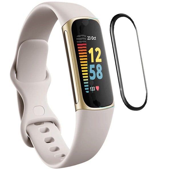 Protector de pantalla gel full cover para Fitbit Charge 5