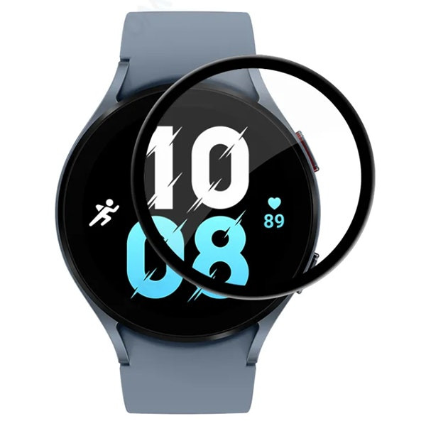 Protector de pantalla gel full cover con bordes negros para Samsung Galaxy Watch6