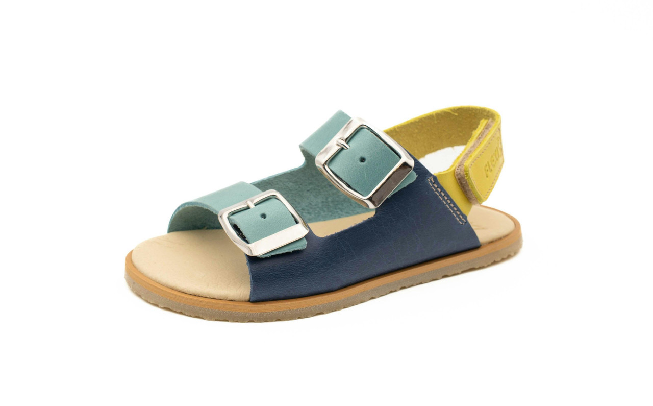 Sandalias barefoot Limoncello en colores contrastantes