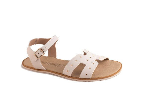 Sandalias barefoot de suede blanco