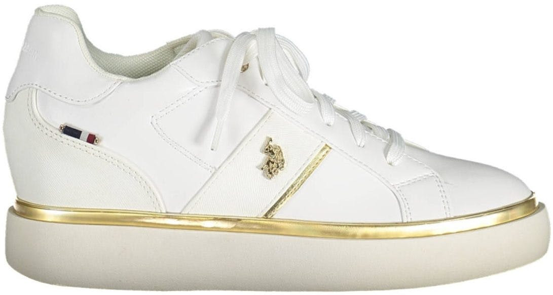 Zapatillas deportivas blancas con cordones