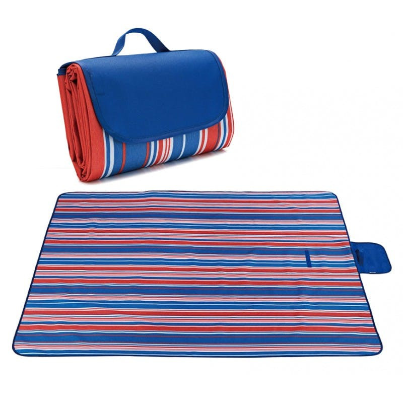 Toalla de picnic impermeable Oxford XXL a rayas