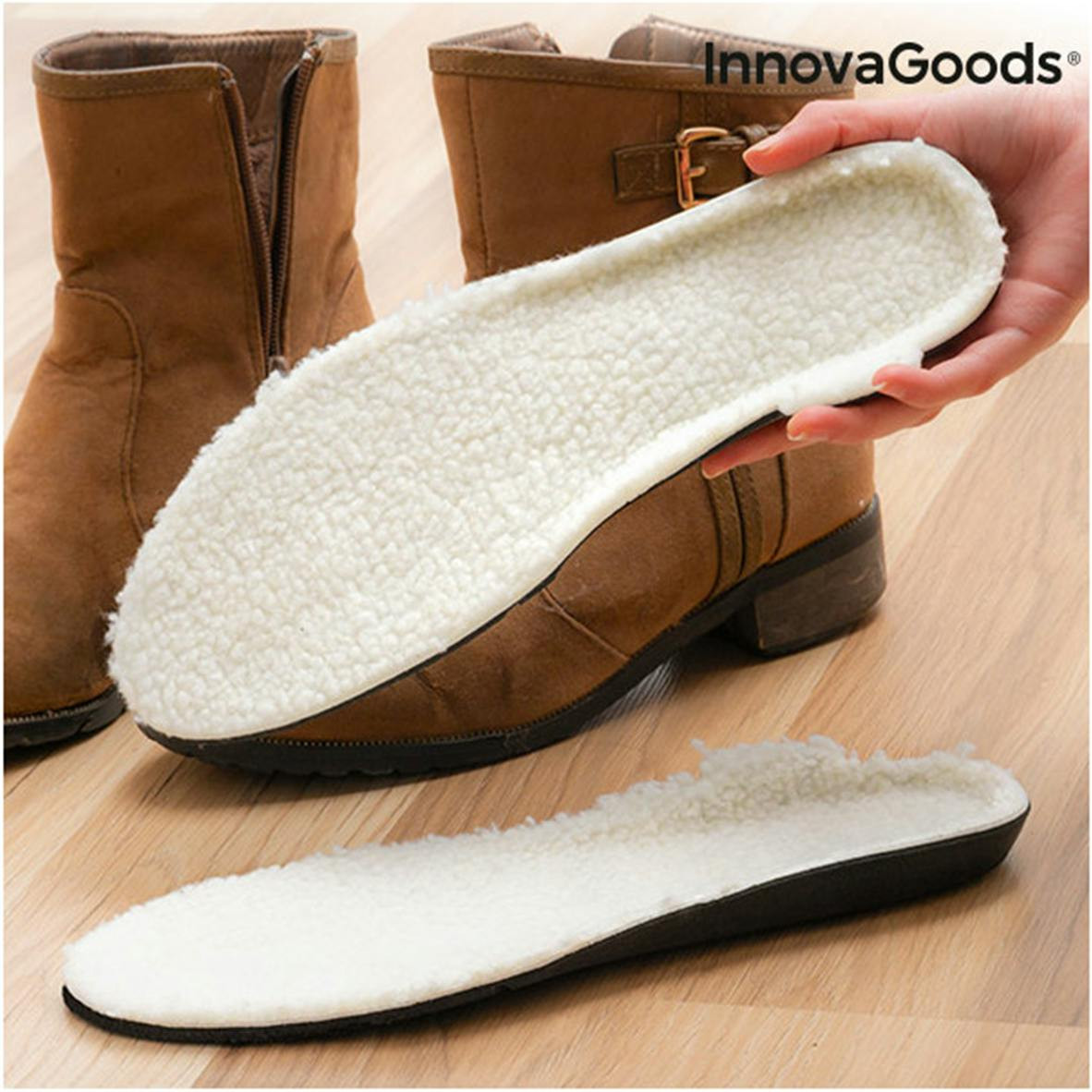 Plantillas térmicas confortables para zapatos