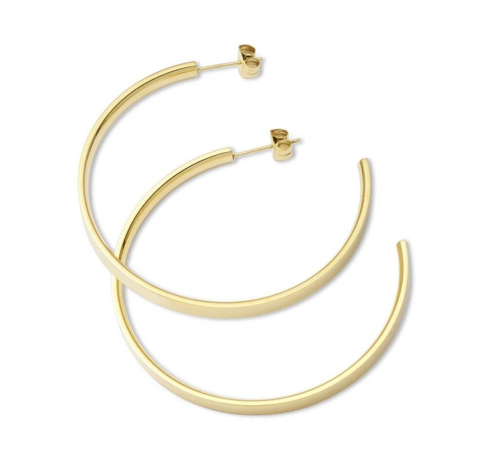 Hoop earrings stainless steel gold